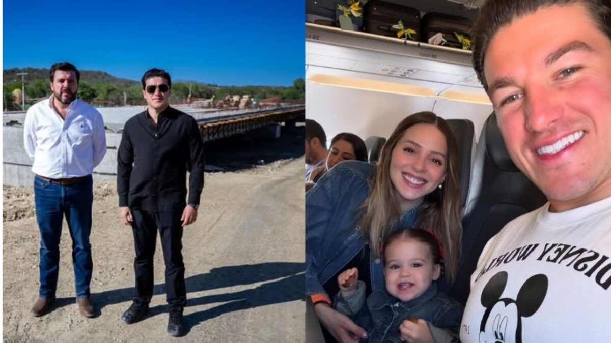 El gobierno de Nuevo León difunde recorrido de trabajo de Samuel García, mientras él se encuentra de vacaciones familiares en Disney.