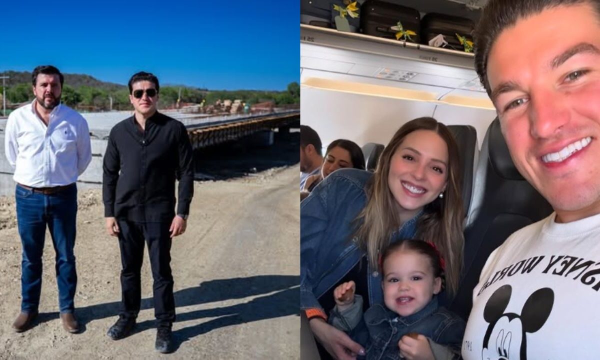El gobierno de Nuevo León difunde recorrido de trabajo de Samuel García, mientras él se encuentra de vacaciones familiares en Disney.