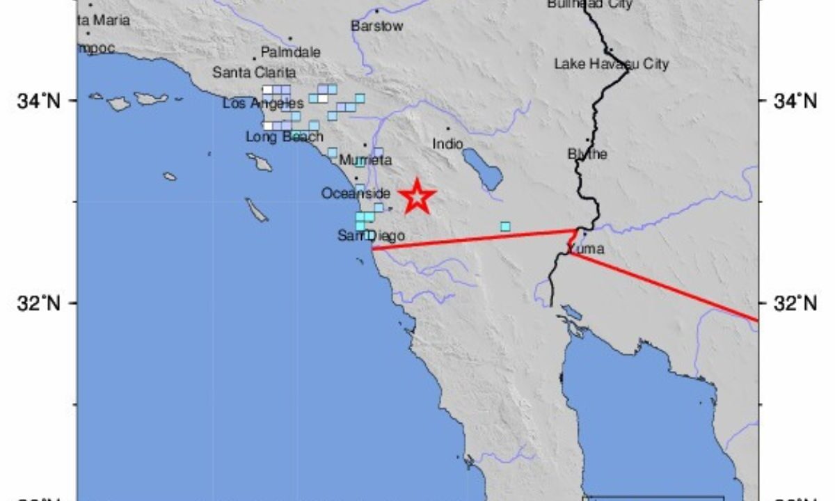 Se registra fuerte sismo en California de magnitud 5.2