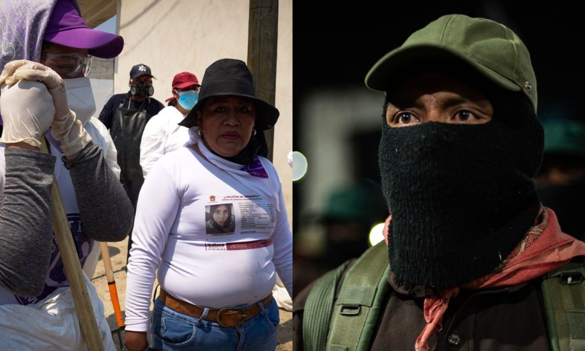 El Ejército Zapatista de Liberación Nacional (EZLN) se solidarizó con las madres buscadoras al señalar que luchan contra la impunidad.