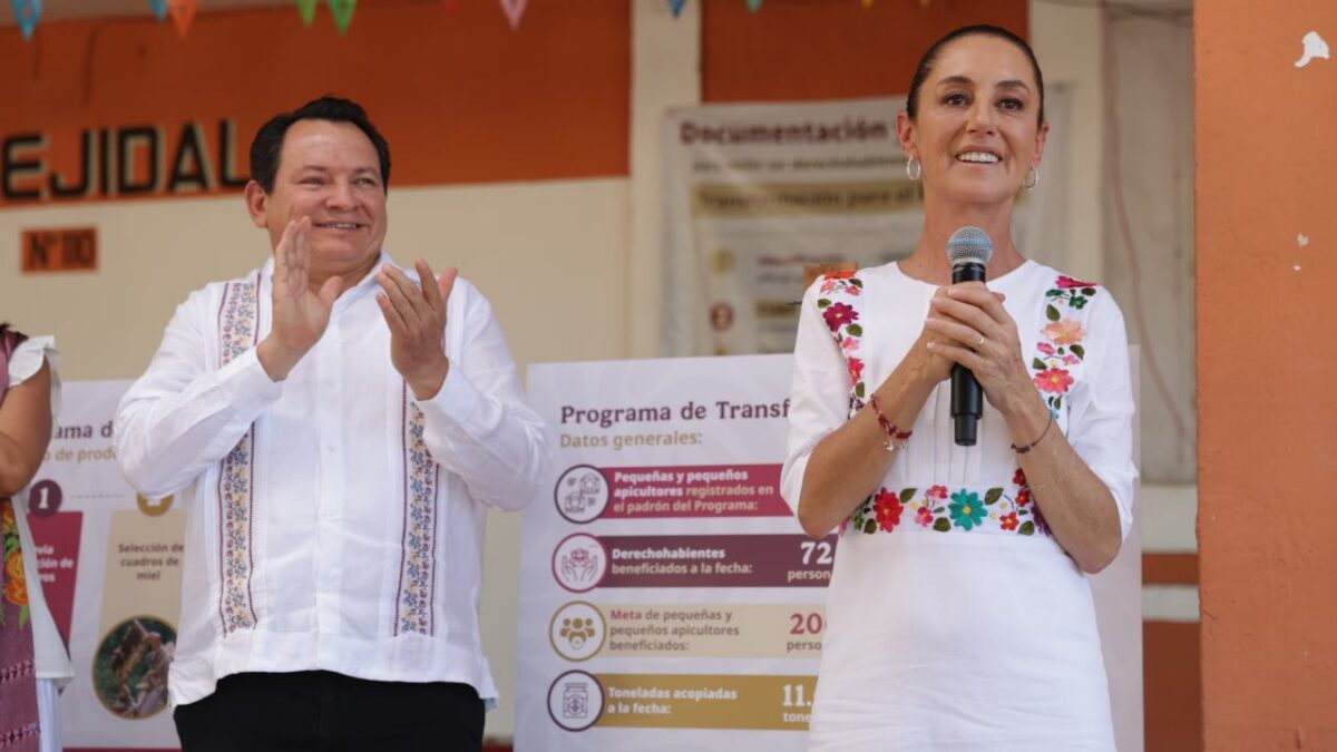 Claudia Sheinbaum asegura que Joaquín Díaz Mena será un gran Gobernador.