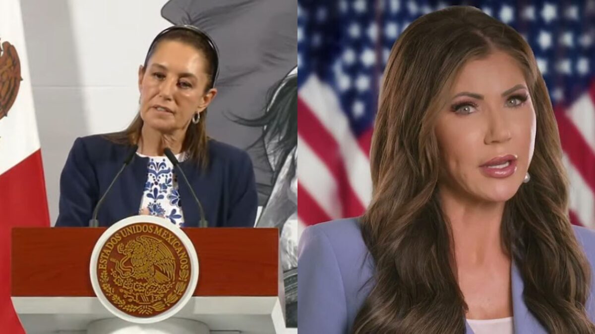 Sheinbaum llama discriminatorio el spot de Kristi Noem