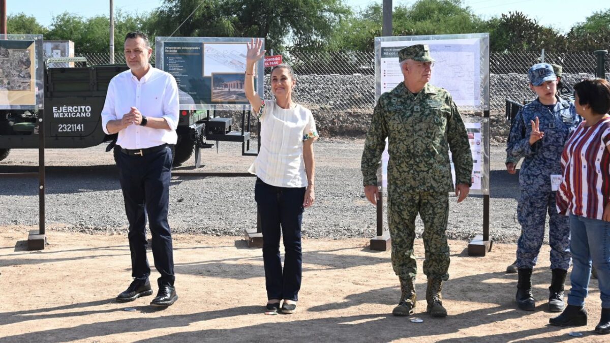 La presidenta Claudia Sheinbaum y el gobernador de Querétaro, Mauricio Kuri, dieron este domingo, el banderazo del inicio de las obras del Tren Ciudad de México-Querétaro.