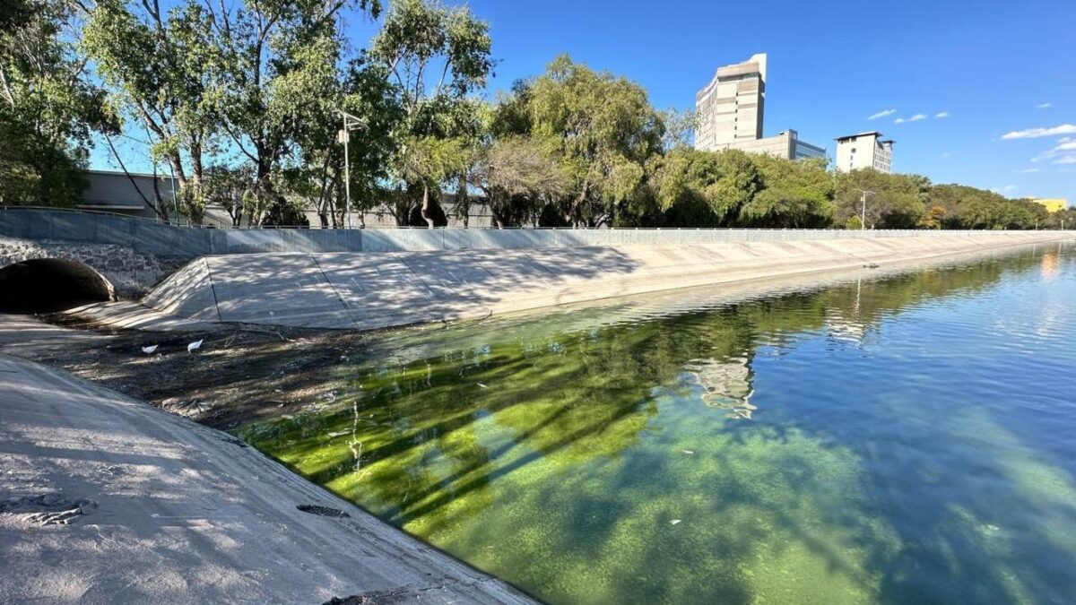 Dependencias estatales de SLP coordinan esfuerzos para resolver contaminación del Lago Mayor.