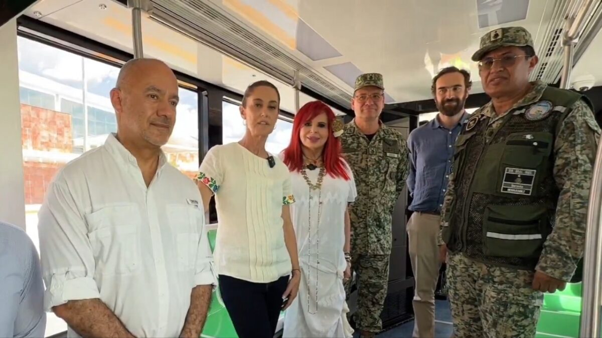 Sheinbaum supervisa Tren Ligero de Campeche