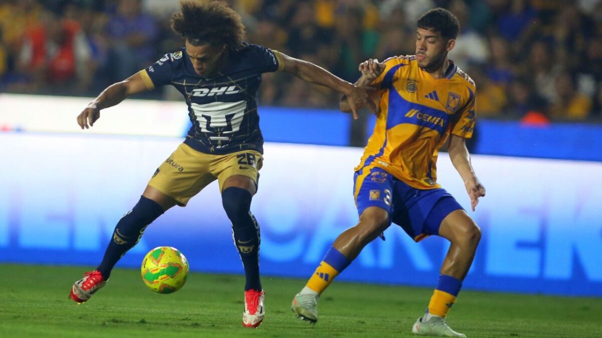 En este encuentro de la Jornada 17 y última del Clausura 2025, los Tigres de la UANL vencen a Pumas con 2 -1, en un partido de ganar - ganar.