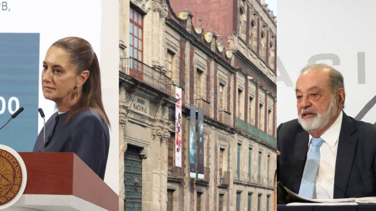 Carlos Slim se da cita con Sheinbaum en Palacio Nacional