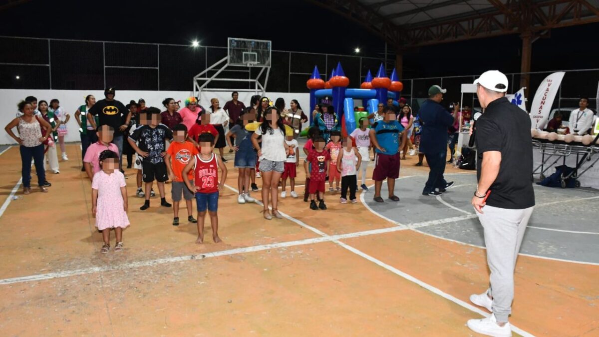 Con juegos didácticos, así como monitoreos de peso, talla y sana alimentación, festejan el Día del Niño en Bellavista