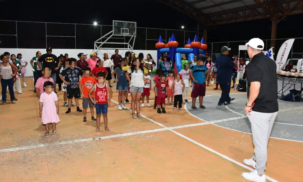 Con juegos didácticos, así como monitoreos de peso, talla y sana alimentación, festejan el Día del Niño en Bellavista