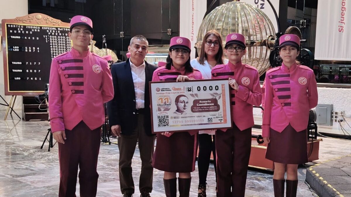 Con un Sorteo Zodiaco Especial, la Lotería Nacional celebró el Centenario del natalicio de la poeta y escritora Rosario Castellanos.