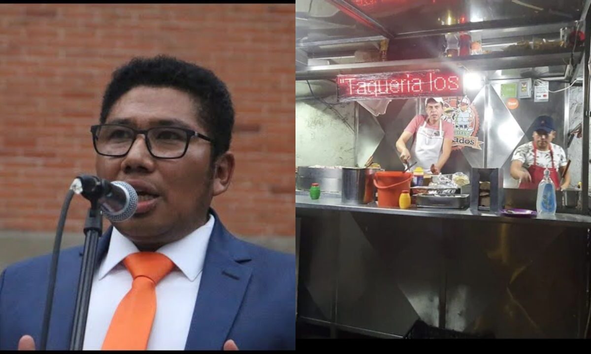 Diputado Gildardo Pérez de MC, legisló en un local de tacos de Veracruz