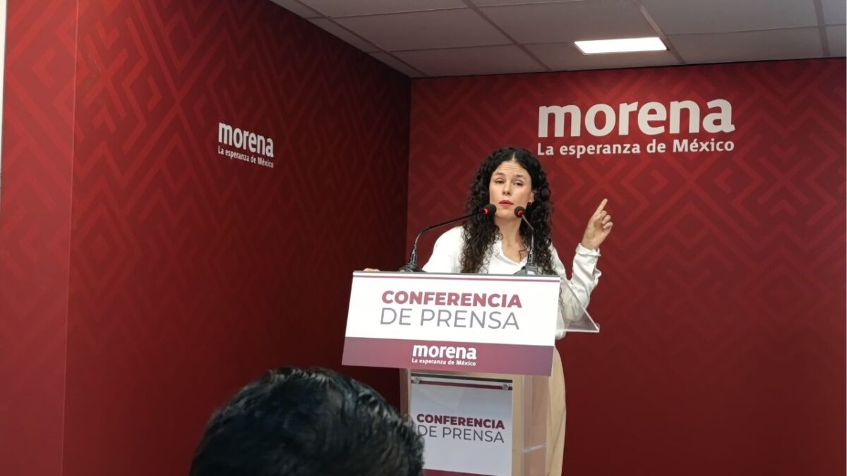 Este miércoles, tras 7 meses de asumira dirigencia de Morena, Luisa María Alcalde ofrece su primera conferencia de prensa.
