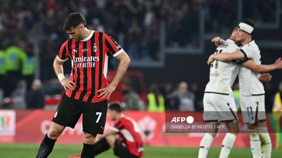 Bologna sorprende al Milan y conquista la Coppa Italia