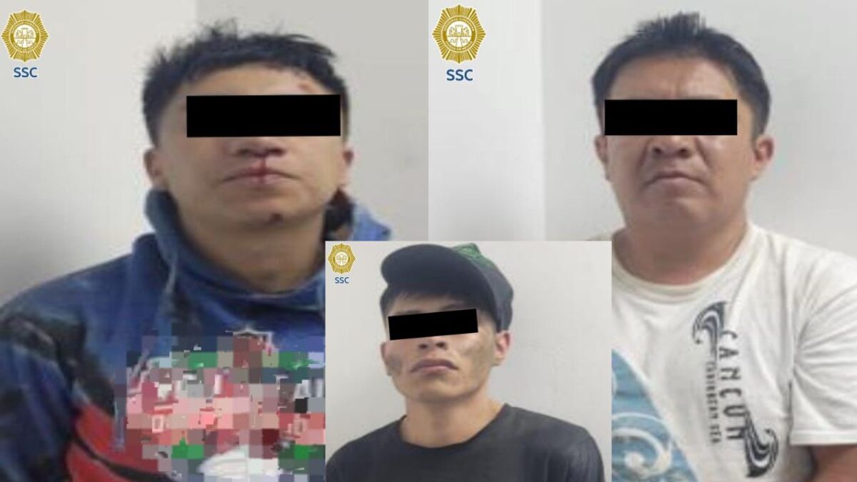 Tras una persecución elementos de la SSC detuvieron a tres posibles responsables de un robo a casa habitación en la alcaldía Iztacalco.