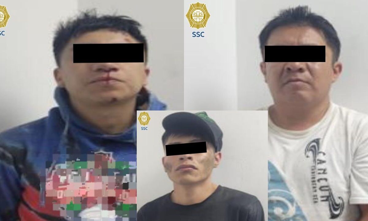 Tras una persecución elementos de la SSC detuvieron a tres posibles responsables de un robo a casa habitación en la alcaldía Iztacalco.
