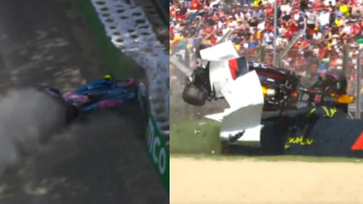 Colapinto y Tsunoda sufrieron aparatosos accidentes en el GP de Emilia-Romagna de este sábado.