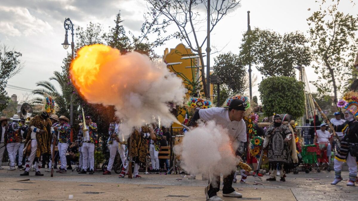Conmemoran la Batalla de Puebla en Peñón de los Baños CDMX