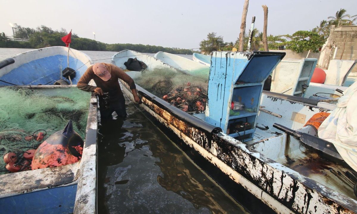 Unos 1,500 pescadores detuvieron sus actividades y sufrieron daños en sus artes de pesca.