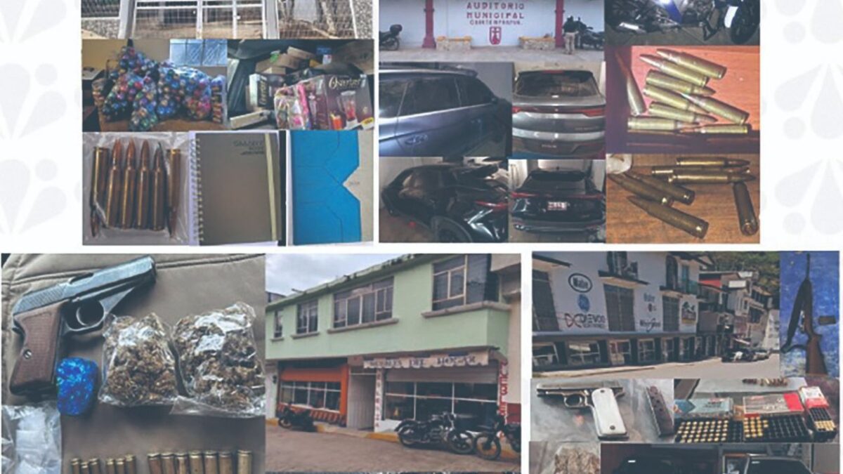 La Fiscalía inspeccionó cuatro inmuebles del presidente municipal.