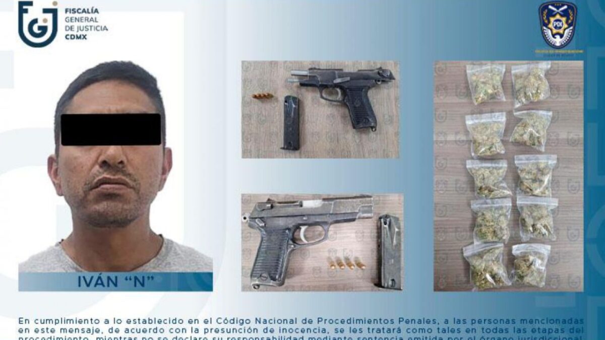 La FGJ de la Ciudad de México informó que detuvo en la alcaldía Iztapalapa a Iván "N", señalado como miembro clave del grupo Los Tanzanios.