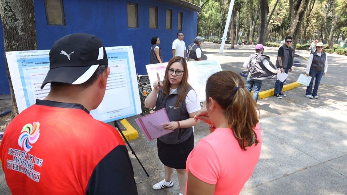 Difunde IECM boletas de elección judicial en Parque de los Venados