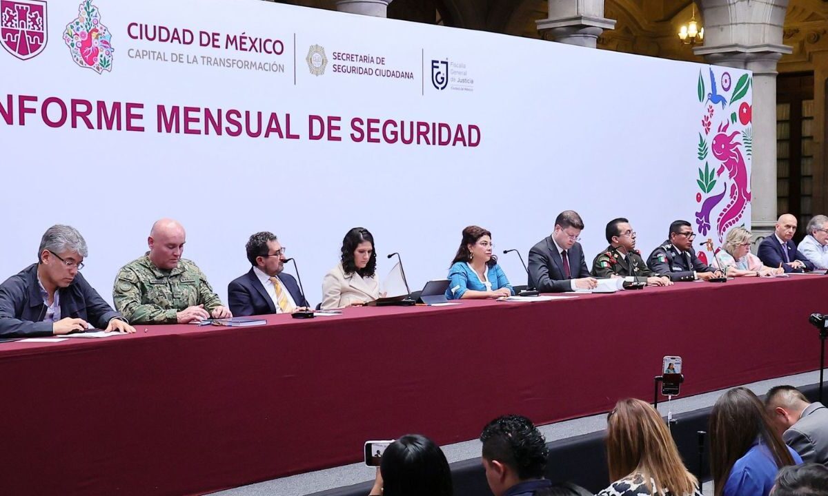 El informe de Seguridad del primer cuatrimestre de 2025 destaca la disminución del 66.6% en delitos de alto impacto en la CDMX.