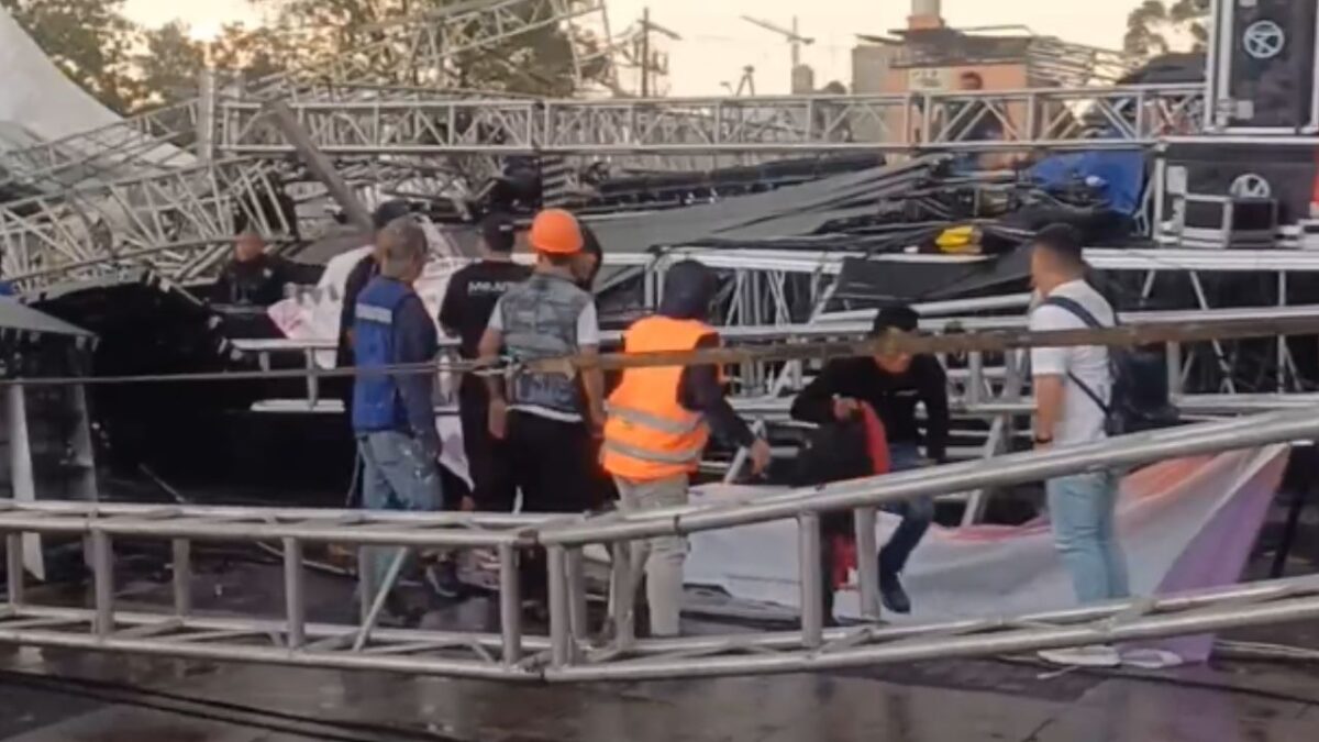 La Fiscalía de la CDMX abre investigación tras caída de estructura previo al concierto de "Las Grandiosas".