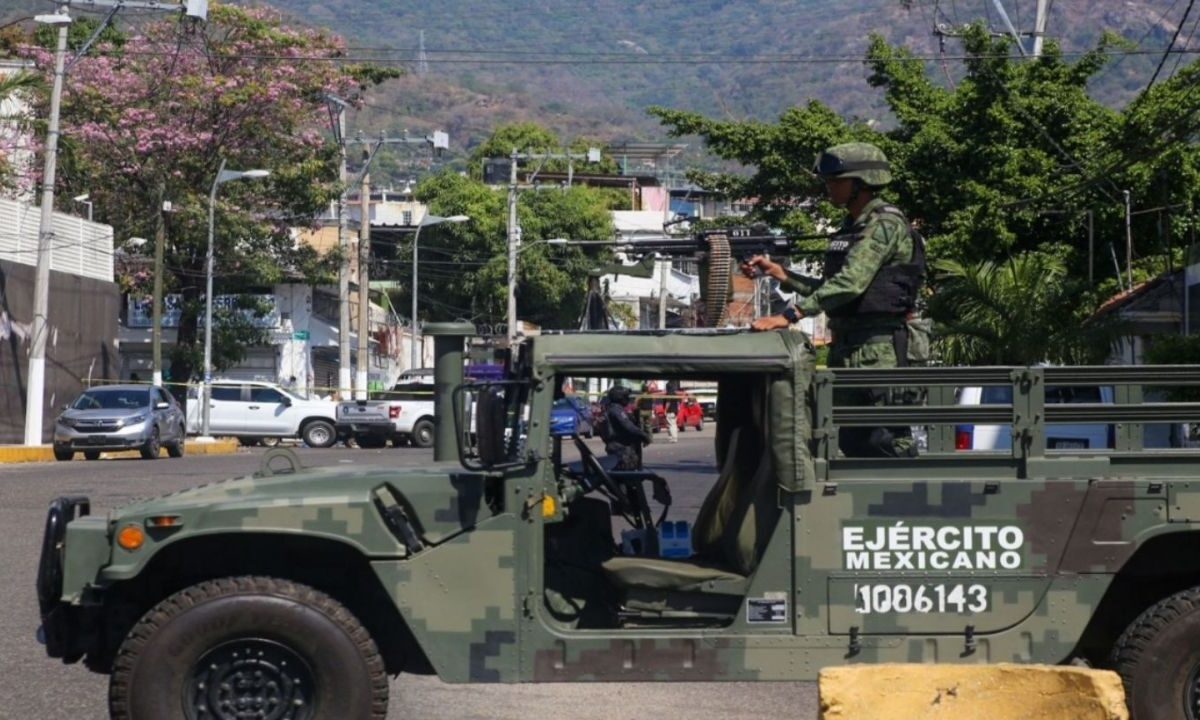 En Tangamandapio, el Ejército resguardó la seguridad.