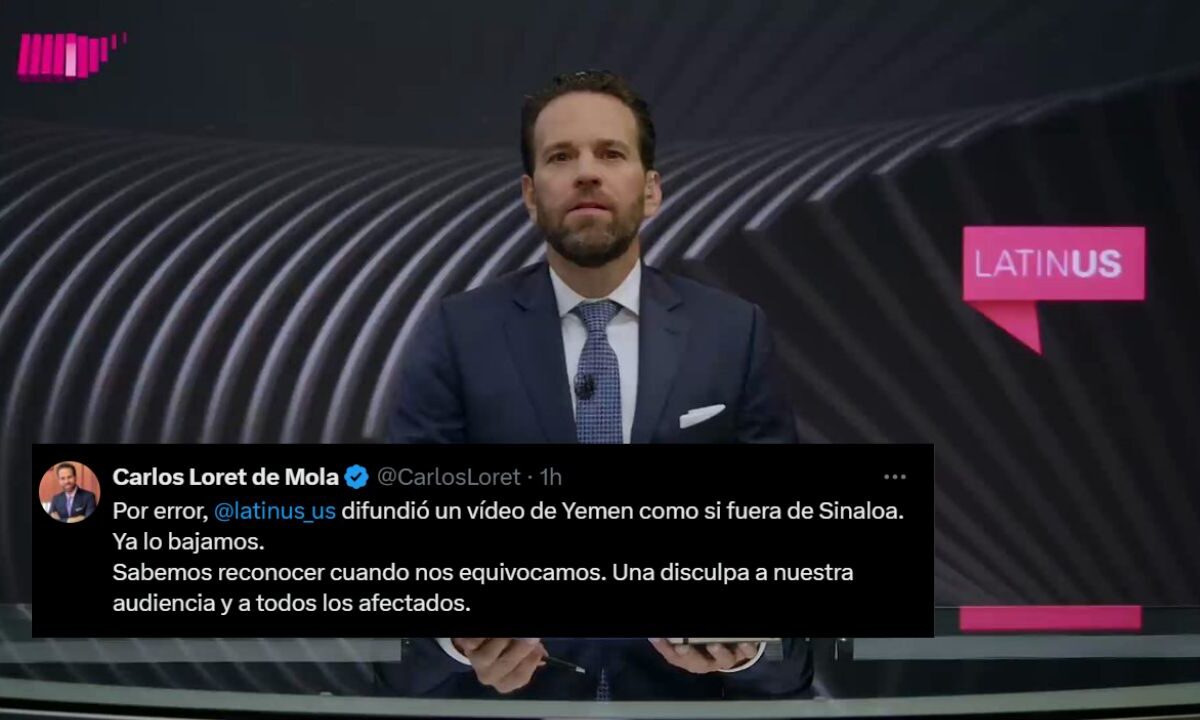 Carlos Loret de Mola pide disculpas tras difundir video de Yemen como si fuera Sinaloa