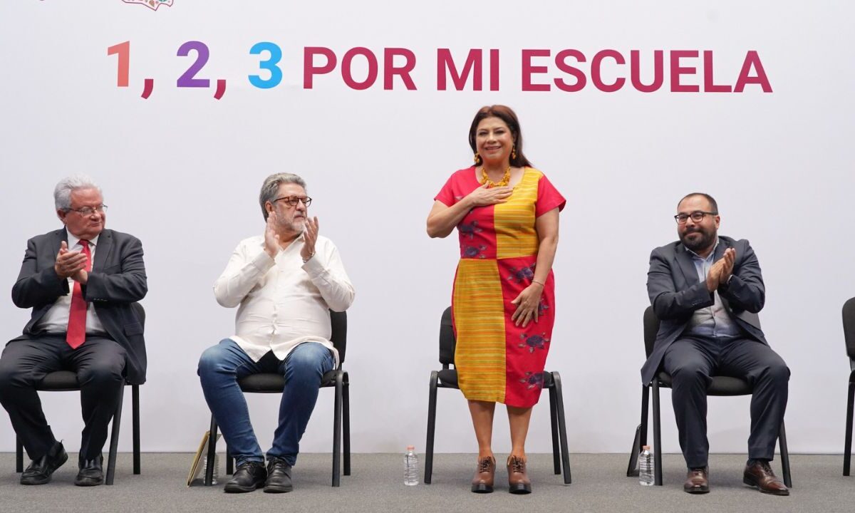 Presenta Brugada programa “1, 2, 3 por mi Escuela” con presupuesto de 968 mdp
