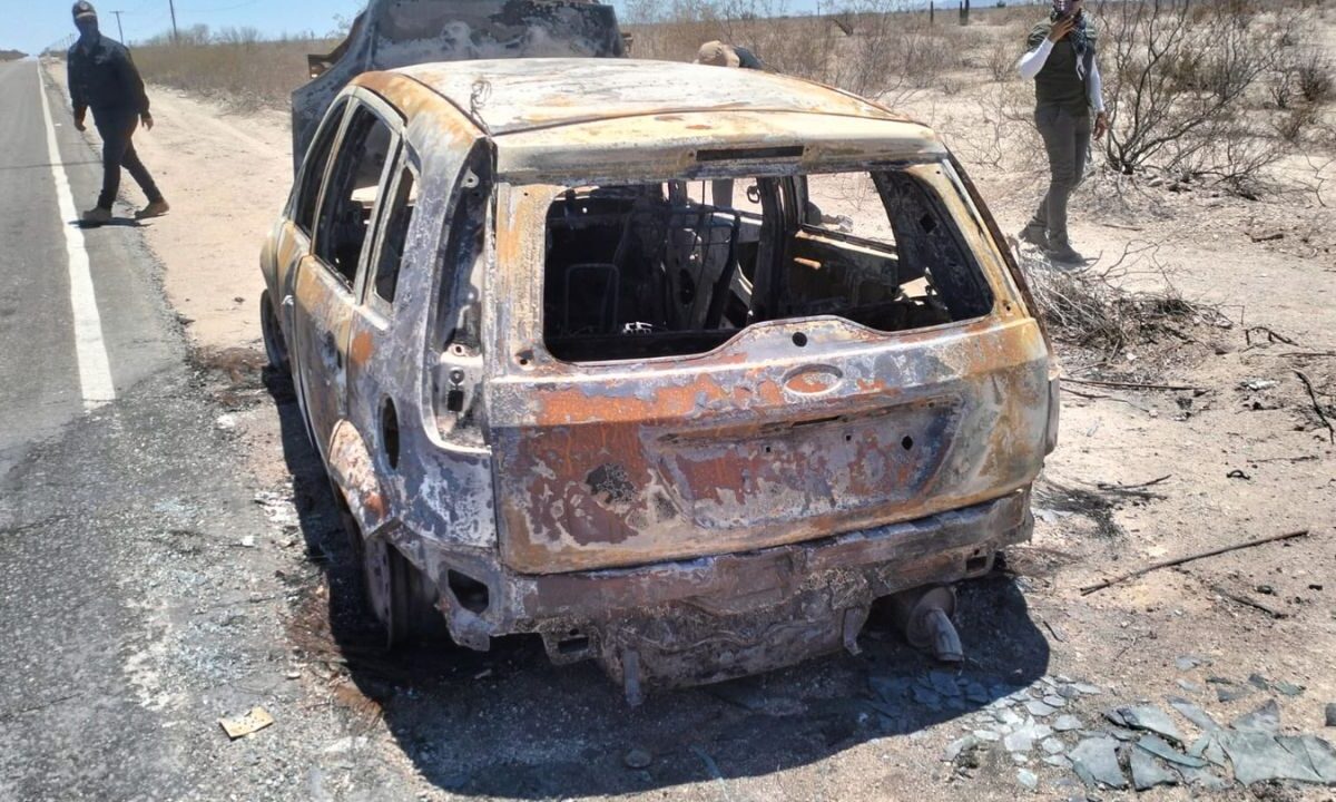 Reporta Ceci Flores hallazgo de vehículo y restos óseos calcinados en Hermosillo