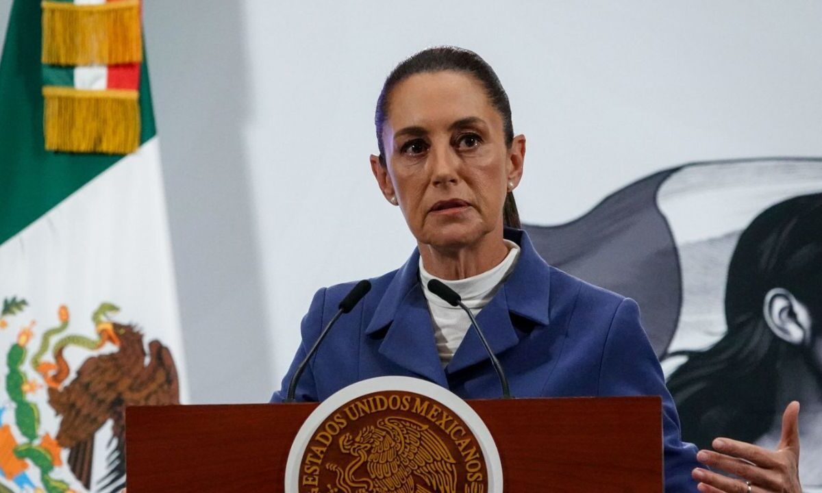 Claudia Sheinbaum, presidenta de México, encabezó la conferencia matutina desde Palacio Nacional