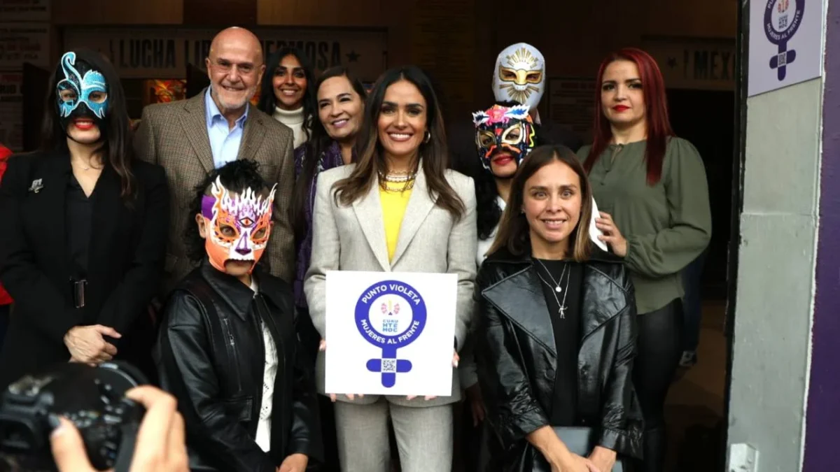 La Arena México se convirtió en el primer recinto deportivo en sumarse a la red de puntos violeta en la Cuauhtémoc.