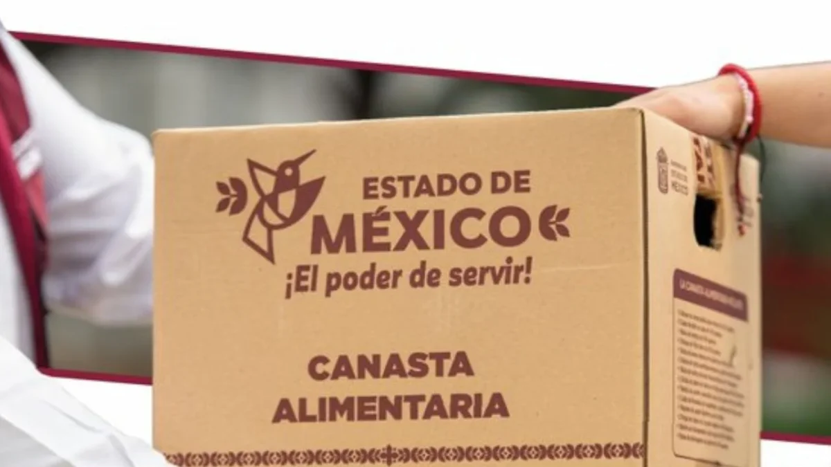 Despensa del programa Alimentación del Bienestar del Estado de México.