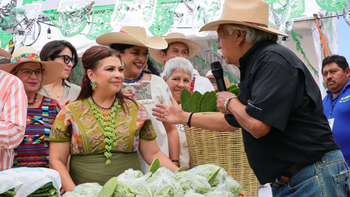 Clara Brugada inaugura la Feria del Nopal de CDMX