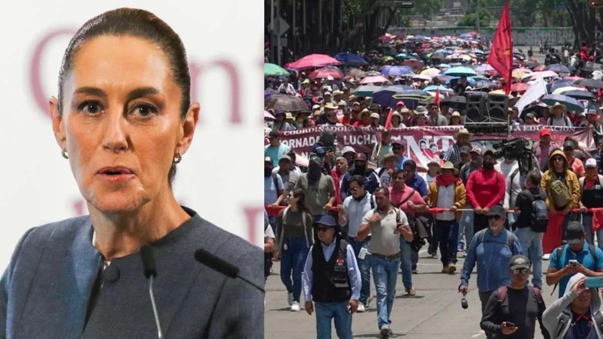 La CNTE anunció que se le "aparecerán" a Claudia Sheinbaum en todos sus actos públicos.