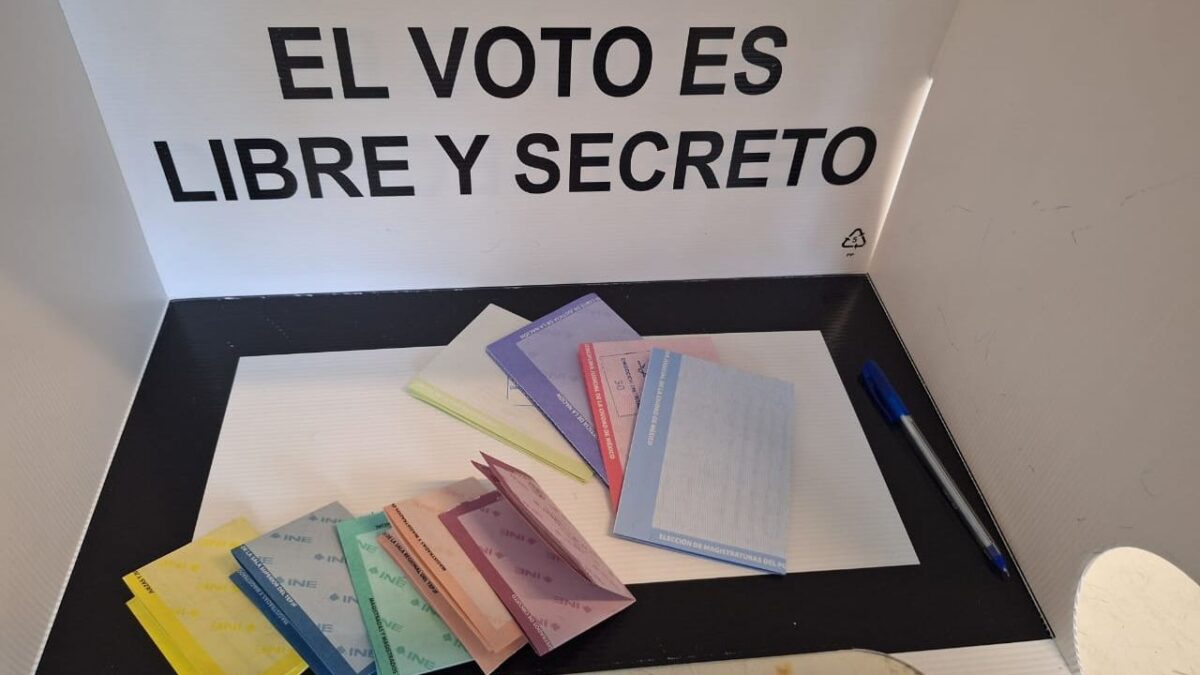 Boletas electorales de la Elección Judicial 2025.