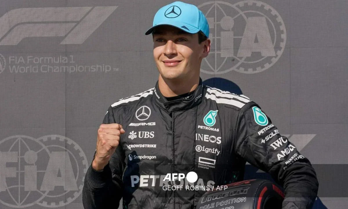 El británico George Russell le gana la "pole position" del GP de Canadá a Max Verstappen y Oscar Piastri.