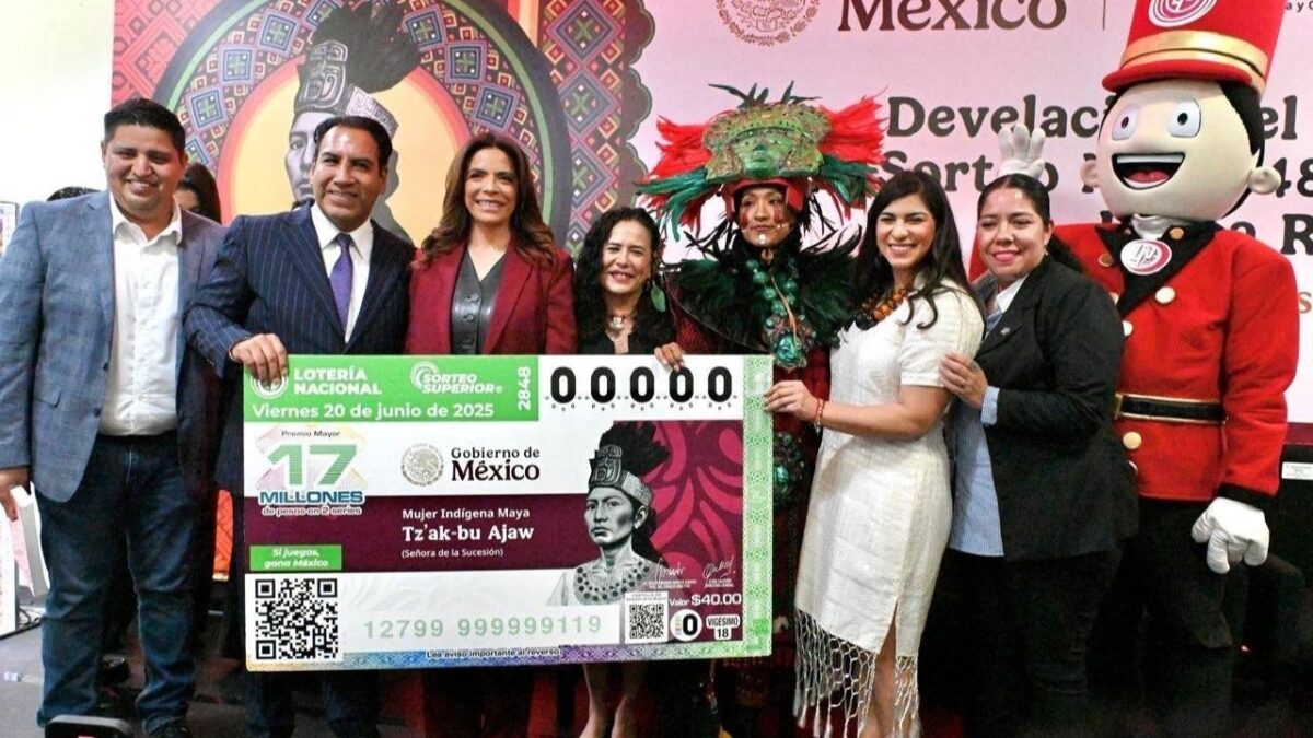 La Lotería Nacional, llevará a Palenque el Sorteo Superior No. 2848, como parte de la estrategia de sorteos foráneos, en conjunto con el Gobierno de Chiapas, para honrar a la mujer indígena maya, conocida como la Señora de la Sucesión o Reina Roja, que se celebrará el próximo 20 de junio en la estación del Tren Maya.