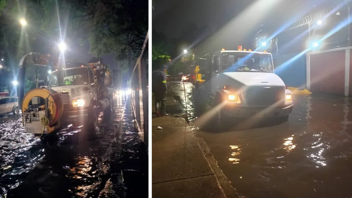 El Gobierno de la Ciudad de México activó el operativo Tlaloque, para atender el reporte de 43 encharcamientos.