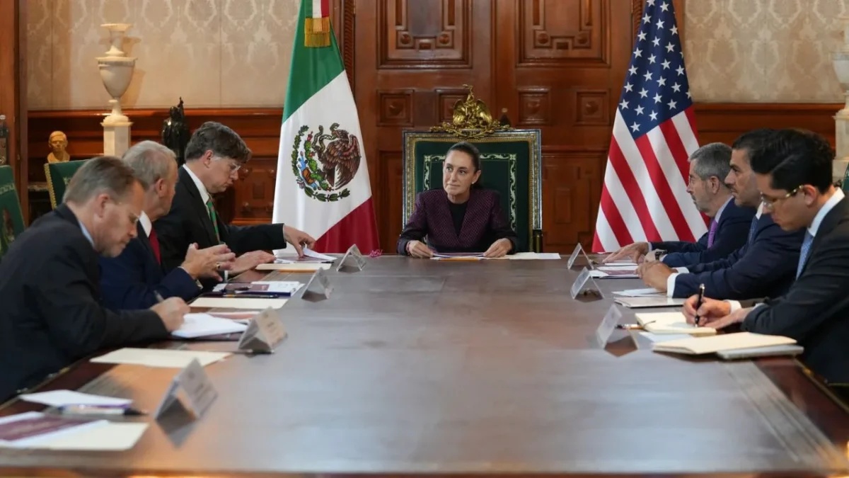 Seguridad y migración, temas en reunión de Sheinbaum con Christopher Landau y Johnson