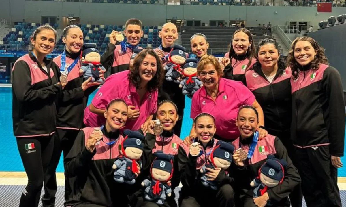 El equipo de las Sirenas mexicanas de nado sincronizado se llevó el bronce en la Copa del Mundo celebrada en China.