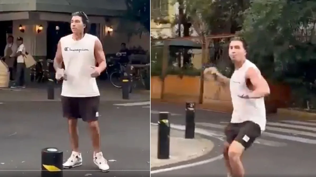 Un hombre, a quien nombraron en redes sociales Lord Piedra, fue exhibido por amenazar con una piedra a un transeunte que paseaba a su perro.
