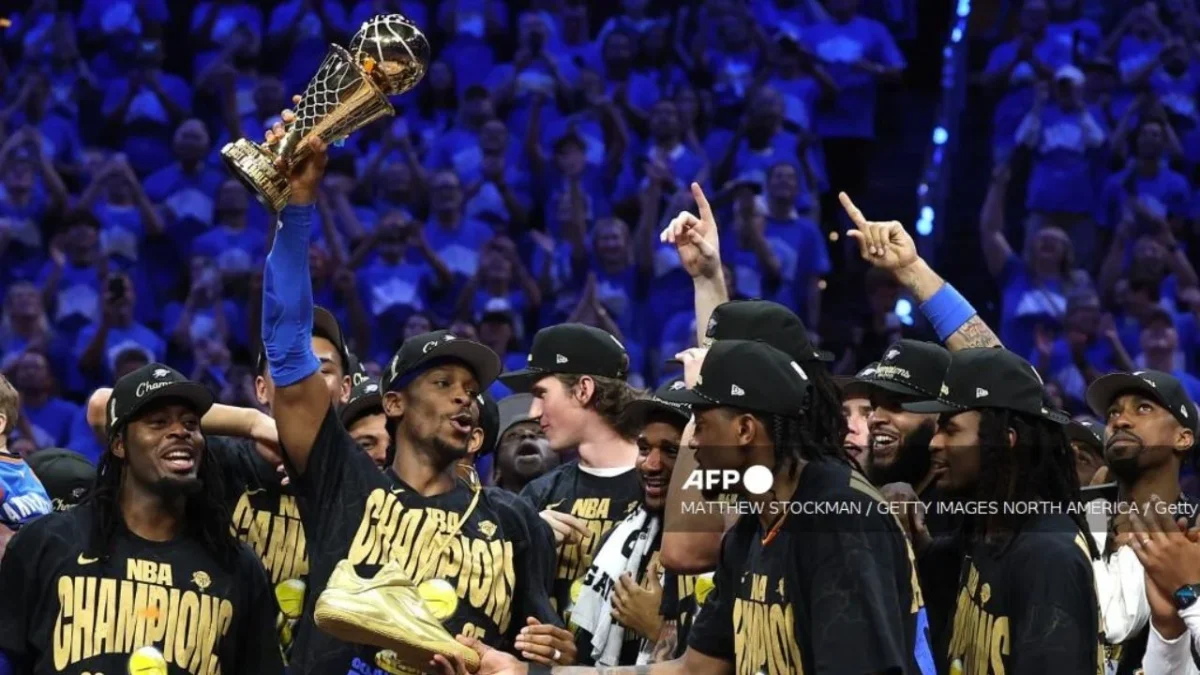 Thunder de Oklahoma se corona campeón de la NBA por primera vez en su historia.