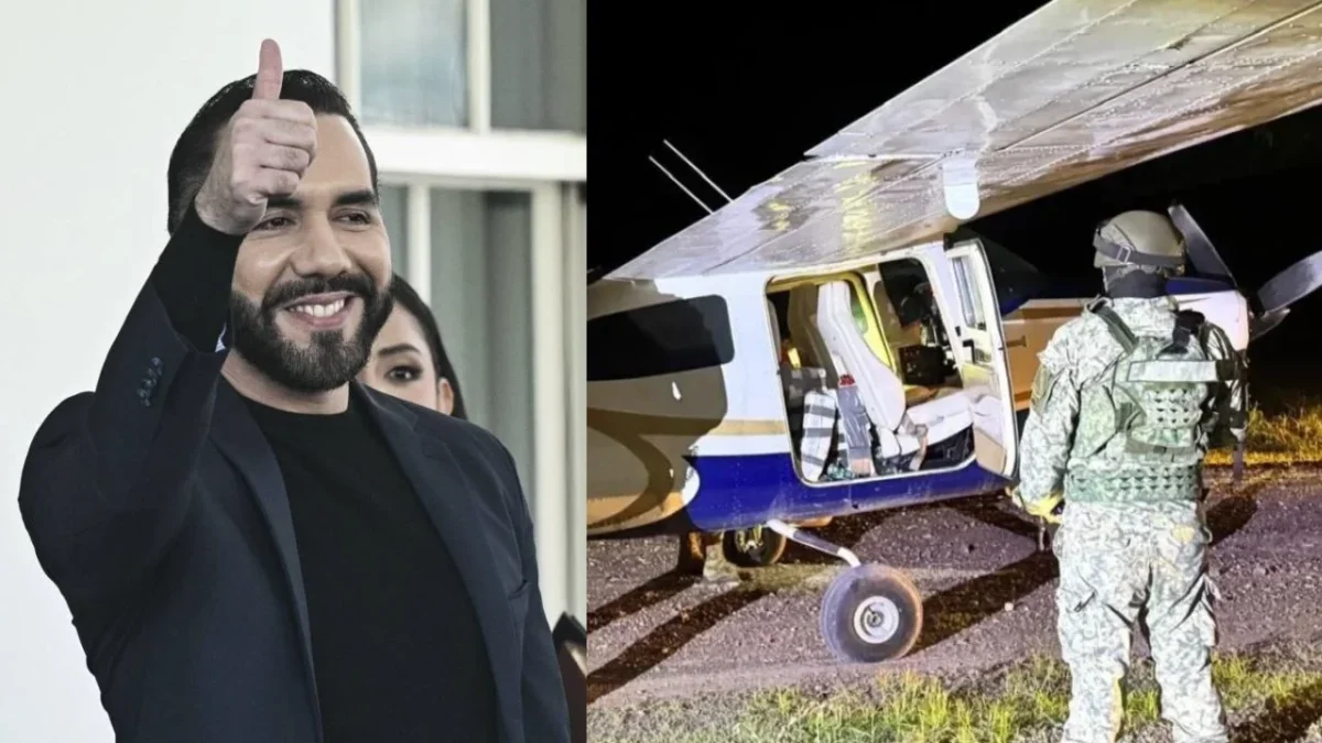 Nayib Bukele al Gobierno de México sobre el origen de la narcoaeronave asegurada en Colima.