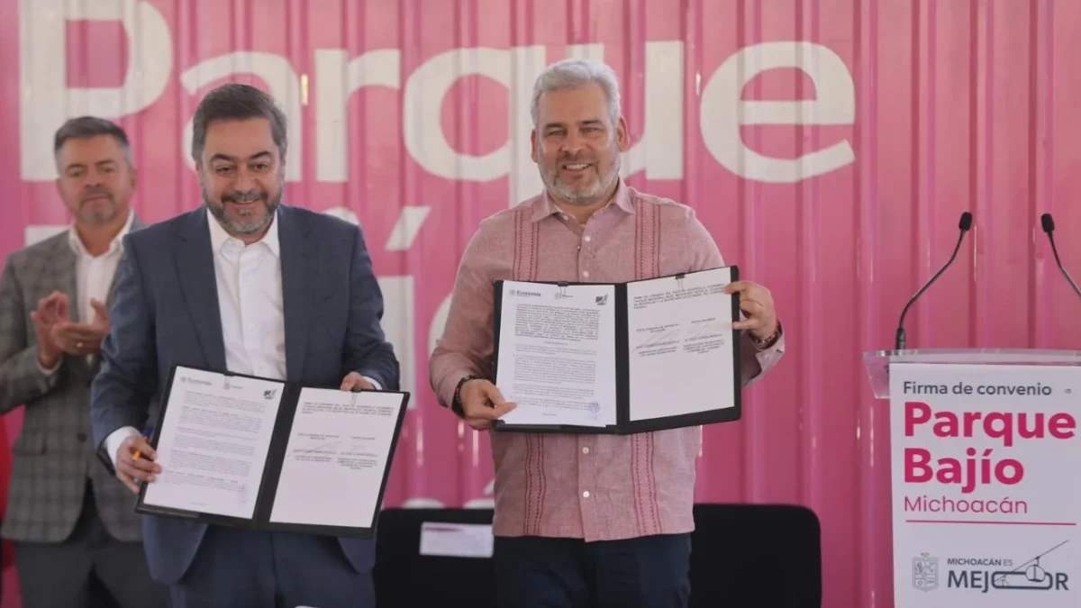 Alfredo Ramírez Bedolla, gobernador de Michoacán, firmó convenio para primer Polo de Desarrollo Económico para el Bienestar del país.