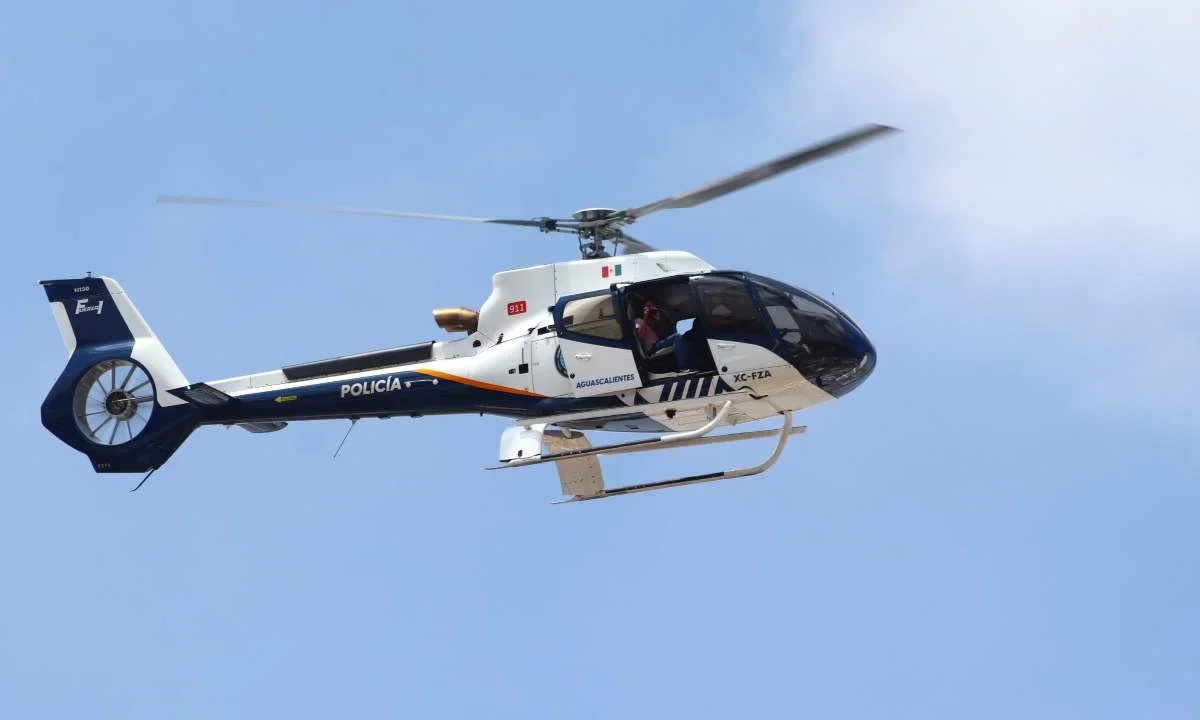 Con el Helicóptero Fuerza Uno se intensifican los patrullajes preventivos en Aguascalientes.