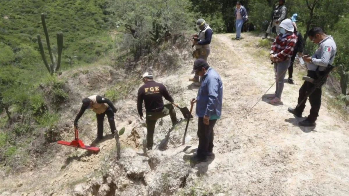 Se utilizó un georadar y caninos de la Policía Ministerial en barrancas y cerros, reportaron