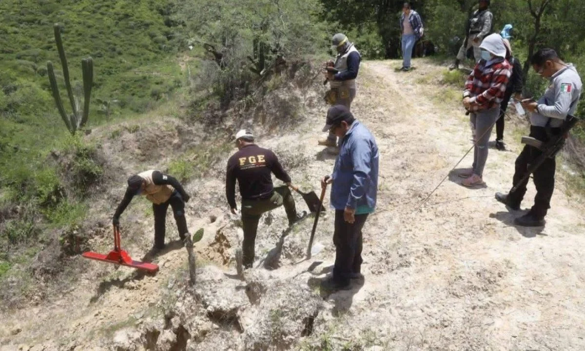 Se utilizó un georadar y caninos de la Policía Ministerial en barrancas y cerros, reportaron