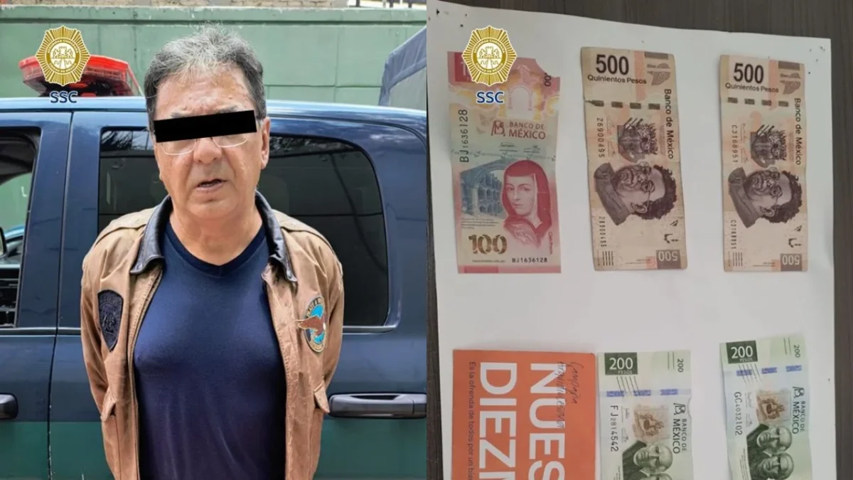 Detienen a sujeto por presuntamente robar las limosnas de una iglesia en la CDMX.